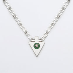 Ara Necklace in Chalcedony and diamond